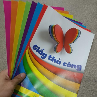 Giấy Thủ Công A4 -Decal (7Tờ/Xấp)