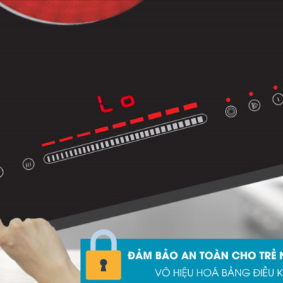 Bếp điện 2 vùng nấu Ecalite EL-MK271R - Kính Ceramic bền - Có Inverter tiết kiệm điện - Hàng chính hãng