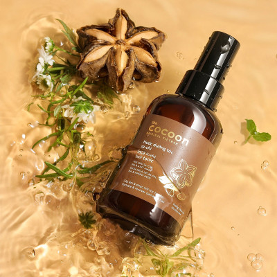 Combo Nước dưỡng tóc Sa-chi Cocoon 140ml + Serum Sa-chi phục hồi tóc Cocoon 70ml