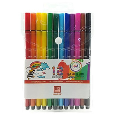Vỉ 12 Bút Lông Màu Oringa - Hồng Hà 8110