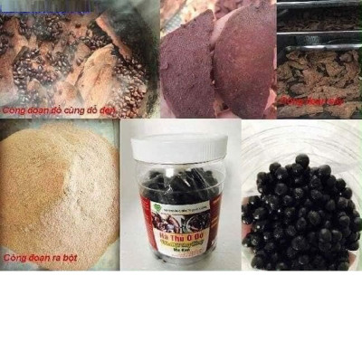 Hà thủ ô đỏ MẸ KEN hũ 500gr loại viên mật ong rừng - tặng 1 chai mẫu thử tinh dầu tràm gió nguyên chất MẸ KEN