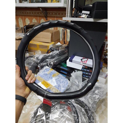 Bọc vô lăng ô tô Volkswagen Polo Hatchback Lót CaoSu Non Cao Cấp Chống Trượt Tay