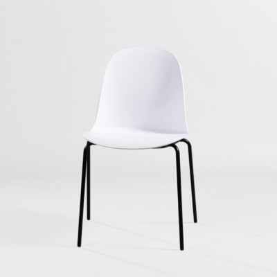 Ghế nhựa chân sắt nhập khẩu Tundo cao cấp JNST GAIA11CT hàng thiết kế 46 x 46 x 80 cm