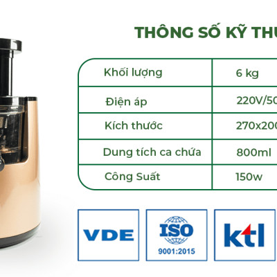 Máy ép chậm Promix SJ-06 Hàng chính hãng