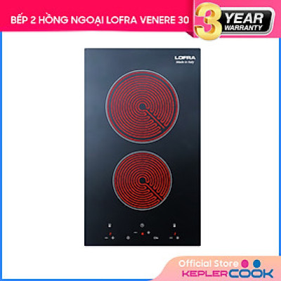 Bếp Âm Đôi Hồng Ngoại Lofra Venere 30 (52cm - 3000W) - Hàng Chính Hãng