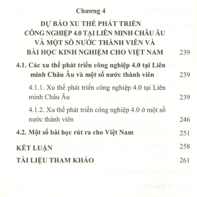 Công Nghiệp 4.0 Ở Liên Minh Châu Âu Và Một Số Nước Thành Viên (Sách chuyên khảo)