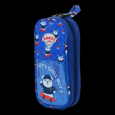 [QUÀ TẶNG KÈM + 1 LỐC SỮA MILO] Bóp Đa Năng Đựng Bút Viết, Dụng Cụ SAKOS SHINE CASE - Họa Tiết Dễ Thương, Chống Thấm