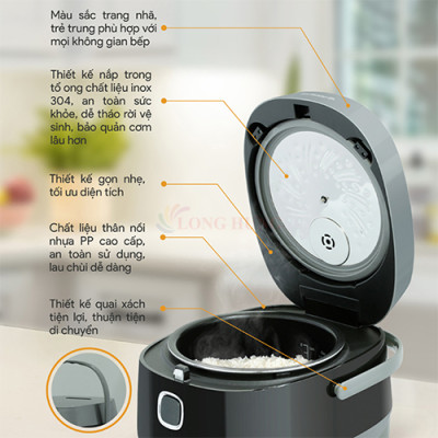 Nồi cơm điện tử Bluestone 1.2 lít RCB-5947 - Hàng chính hãng