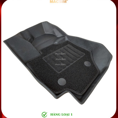 Thảm lót sàn ô tô 2 lớp cao cấp dành cho xe Suzuki Jimny 2018 - nay (sd) nhãn hiệu Macsim chất liệu TPE màu đen