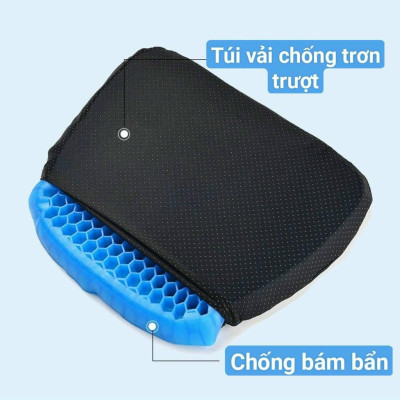 Đệm Ngồi 3D Thoáng Khí, Đệm Gel Tổ Ong Đàn Hồi Lót Ghế