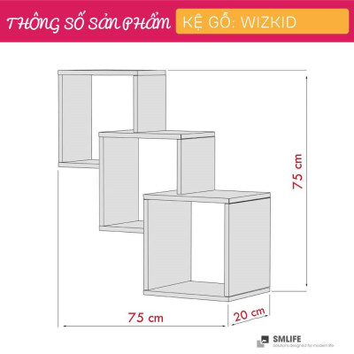 Kệ trang trí kệ để sách gia đình SMLIFE Wizkid