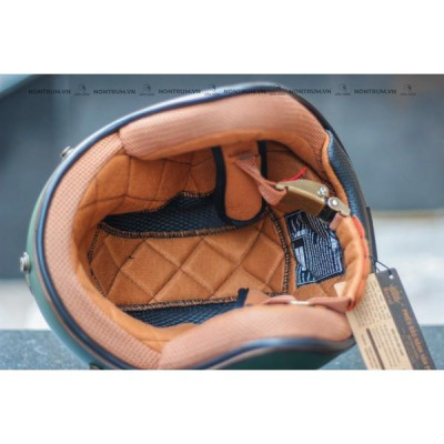 Nón bảo hiểm 3/4 ROYAL M20C vàng nghệ bóng