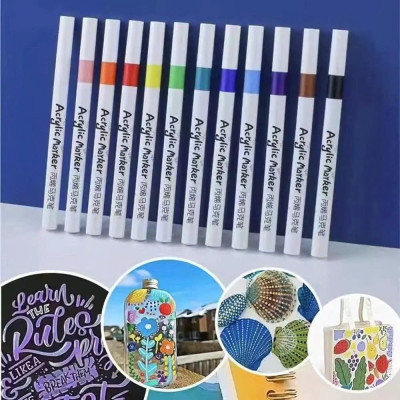 Bút Màu Acrylic Marker 60 Màu – Màu Sắc Tươi Sáng, Vẽ Được Trên Mọi Chất Liệu, Chồng Màu Dễ Dàng - HÀNG CHÍNH HÃNG MINIIN