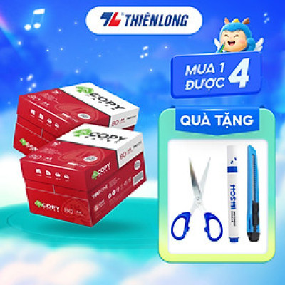 Combo 10 Ream giấy A4 80 gsm IK Copy (500 tờ) - Hàng nhập khẩu Indonesia