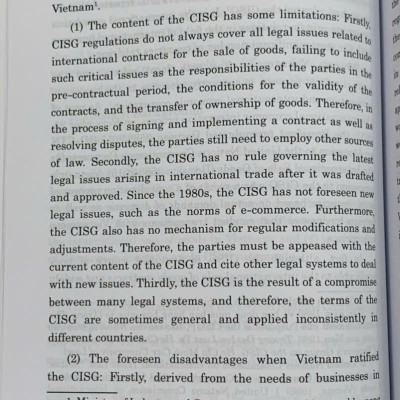 Applicability of jurisconsultorium on the CISG in the Vietnamese judiciary