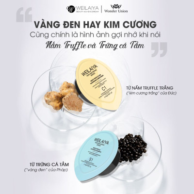 Set minisize Dầu gội xả phục hồi đa tầng Nấm Truffle Weilaiya - Hương nước hoa