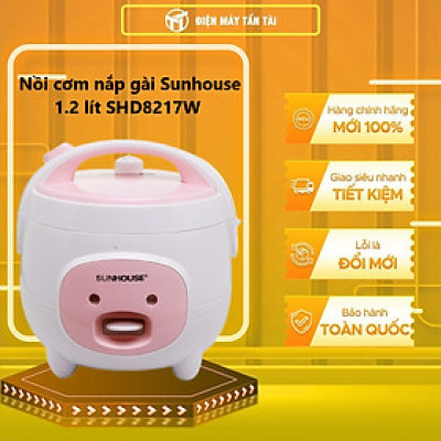 Nồi cơm nắp gài Sunhouse 1.2 lít SHD8217W - Hàng chính hãng