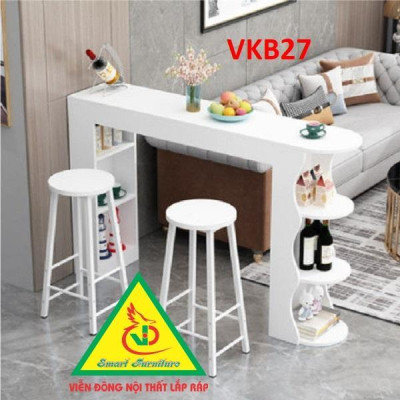 Quầy bar mini kết hợp tủ rượu VKB27 ( không kèm ghế) - Nội thất lắp ráp Viendong Adv