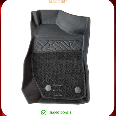 Thảm lót sàn ô tô 2 lớp cao cấp dành cho xe Suzuki Jimny 2018 - nay (sd) nhãn hiệu Macsim chất liệu TPE màu đen