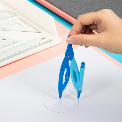 Bộ Compa Deli, Xanh/Hồng, Gồm 7 Dụng Cụ/Bộ - EG30304