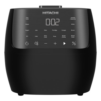 Nồi cơm điện tử Hitachi RZ-S18VN, dung tích 1.8L, màu đen, 16 chế độ nấu - Hàng chính hãng