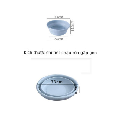 Chậu Rửa Mặt Thông Minh gấp gọn
