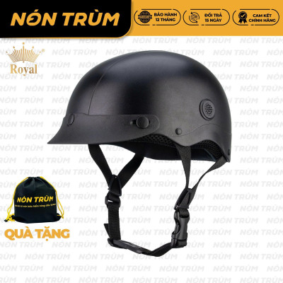 Mũ bảo hiểm xe máy 1/2 Royal M368 lưỡi trai kèm thông gió gọn nhẹ