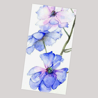 Giấy vẽ màu nước giấy lên màu đẹp tự nhiên, giấy vân nhẹ 40 tờ bo góc khổ (11 x 17.5) cm NA393 Green Art - Hàng chính hãng