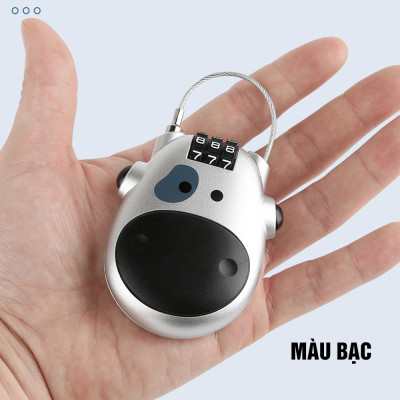 Khóa dây mật mã cáp thép chống trộm mini Minh House