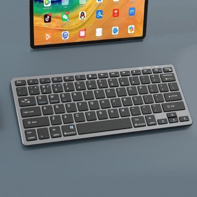 Bàn phím không dây mini W159 - pin sạc - đa kết nối bluetooth 5.0 + 3.0 + Usb wireless 2.4G hàng nhập khẩu