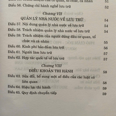 Luật Lưu Trữ Năm 2024