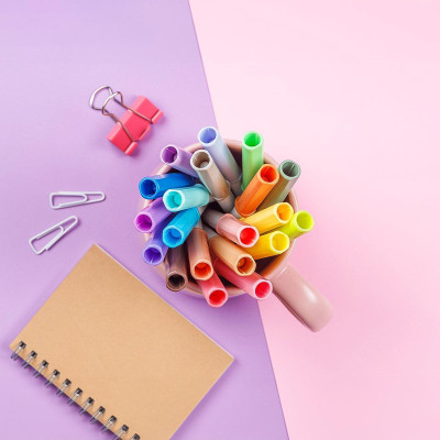 Hộp 20 Bút Lông Màu Pastel Rửa Được Washable Fiber Pen - Colokit SWM-C008