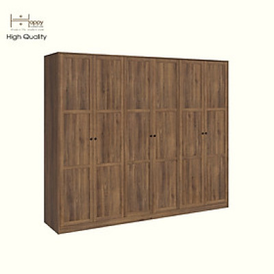 HAPPY FURNITURE , MATTA - Tủ quần áo 6 cửa mở , TCM_212 , 240cm x 54cm x 200cm DxRxC
