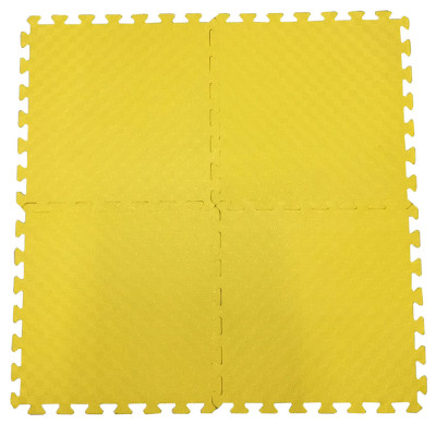 Bộ 4 tấm Thảm xốp lót nền nhà ECOBABY, thảm xốp chống va đập, không thấm nước đạt tiêu chuẩn Mỹ và Châu Âu - kích thước 1 tấm 50x50cm, độ dày 1cm - màu vàng
