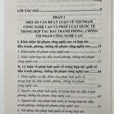 Sách - Pháp Luật Quốc Tế Trong Hợp Tác Đấu Tranh Phòng, Chống Tội Phạm Công Nghệ Cao