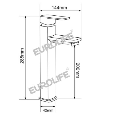 Vòi Lavabo nóng lạnh Đồng mạ Chrome Eurolife EL-D21