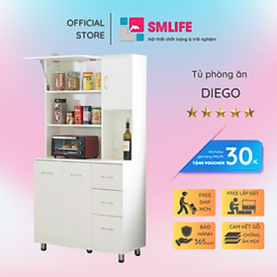 Tủ phòng ăn bằng gỗ công nghiệp MDF cao cấp SMLIFE Diego