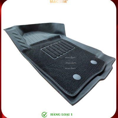 Thảm lót sàn ô tô 2 lớp cao cấp dành cho xe Ford Ranger/ Ford Raptor 2012-2021 (sd) nhãn hiệu Macsim chất liệu TPE màu đen