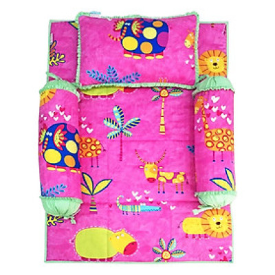 Bộ 4 Món Ga Gối Cho Bé Sleep Baby Pnik Zoo - F150