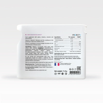 [VOUCHER 200K & TẶNG 5 TÚI PV ZIP] Thực Phẩm Sức Khoẻ D+A | V Alphabet - Công thức chống oxy hóa cho tế bào cơ thể - PROJECT V - Xuất xứ Pháp, Hàng Chính Hãng