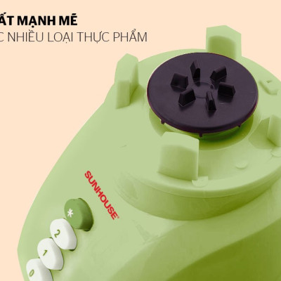 MÁY XAY SINH TỐ SUNHOUSE SHD5112 Xanh - Hàng Chính Hãng - Bảo Hành 12 Tháng Toàn Quốc