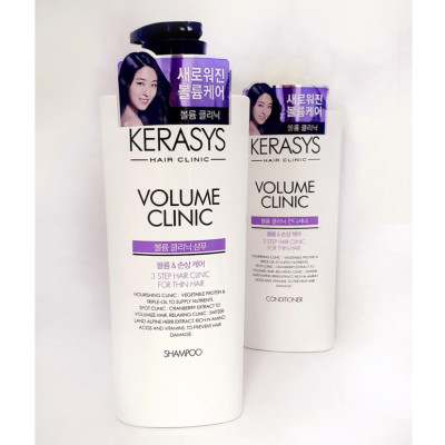 Dầu Gội Xả Cao Cấp Phục Hồi Độ Bóng Cho Tóc Hư Tổn Kerasys Damage Clinic Hàn Quốc 600ml