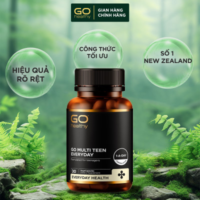 GO MULTI TEEN EVERYDAY 30 VIÊN – Viên uống cho tuổi teen nhập khẩu chính hãng GO Healthy New Zealand