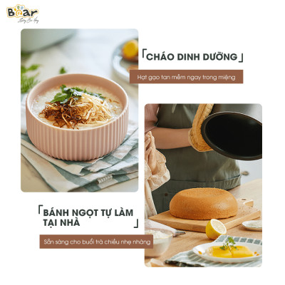 Nồi cơm điện tử Bear SB-NC16L - Hàng Chính Hãng