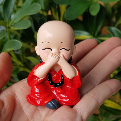 Bộ 04 chú tiểu Tứ Không đeo xâu chuỗi size 5cm - mẫu Việt Nam