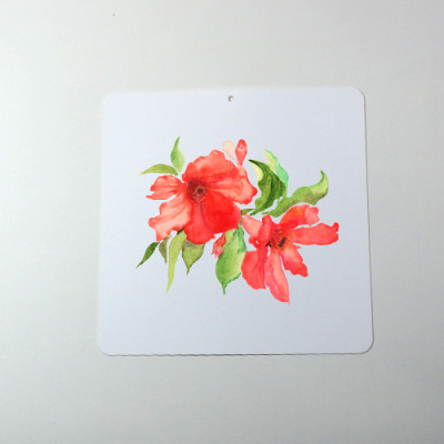 Giấy vẽ màu nước vẽ lên màu ấn tượng giấy dày kích thước (14 x 14) cm bo 4 góc 40 tờ AR516 Green Art - Hàng chính hãng