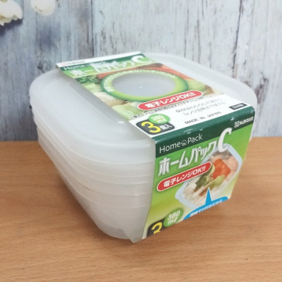 Bộ 03 hộp thực phẩm Nakaya 380ml - Nội địa Nhật Bản