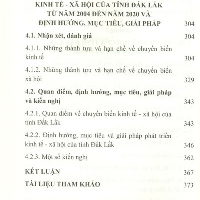 Kinh Tế - Xã Hội Tỉnh Đắk Lắk Từ Năm 2004 Đến Năm 2020