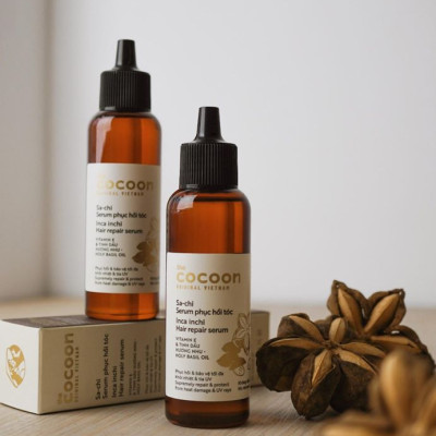 Combo Nước dưỡng tóc Sa-chi Cocoon 140ml + Serum Sa-chi phục hồi tóc Cocoon 70ml