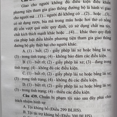 Trắc Nghiệm Luật Hình Sự Việt Nam - Phần Các Tội Phạm